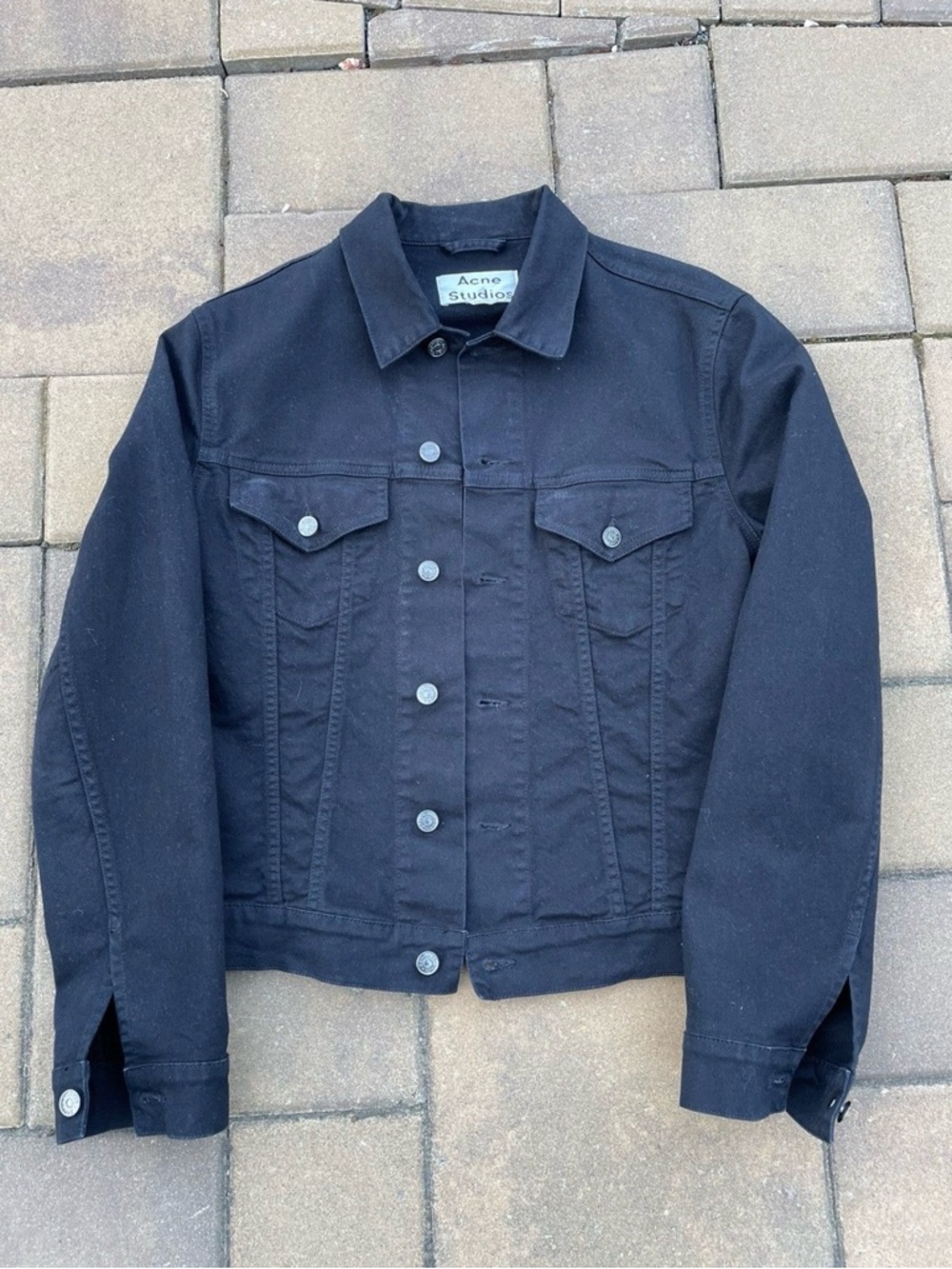 Acne Studios Who Black Denim Jacket SS16